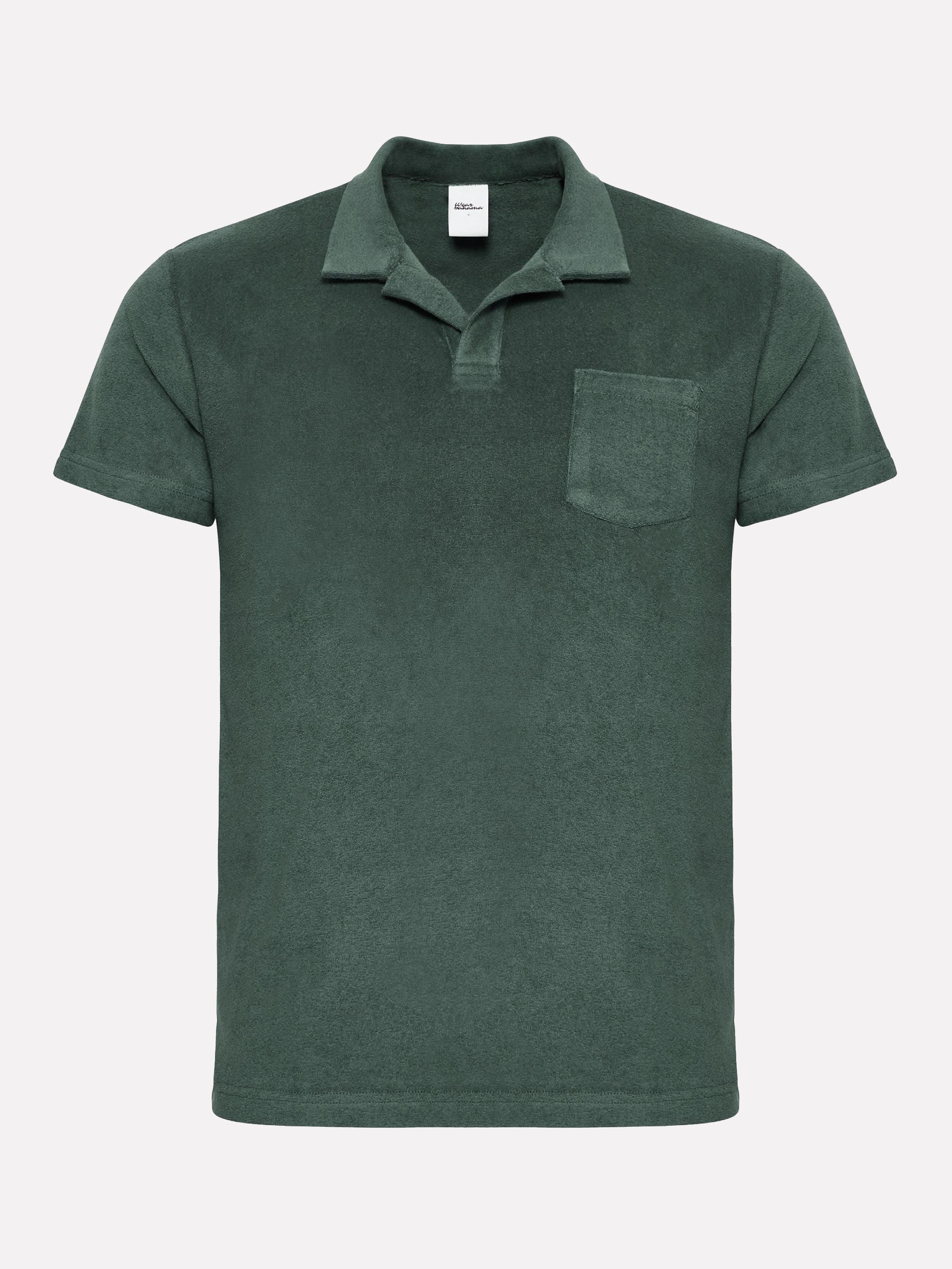 Forest Green Toweling Polo Shirt